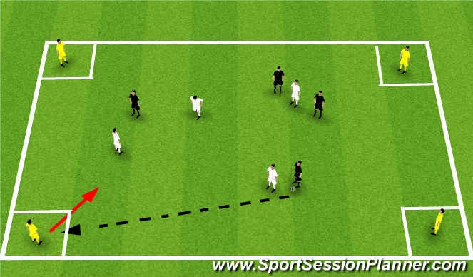 Football/Soccer Session Plan Drill (Colour): Global #1 - Practical game