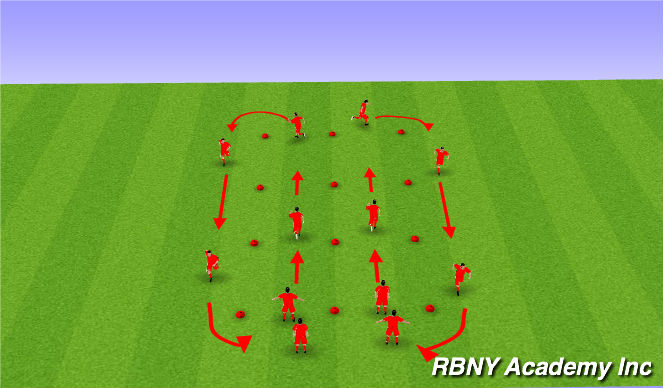 Football/Soccer Session Plan Drill (Colour): SAQ