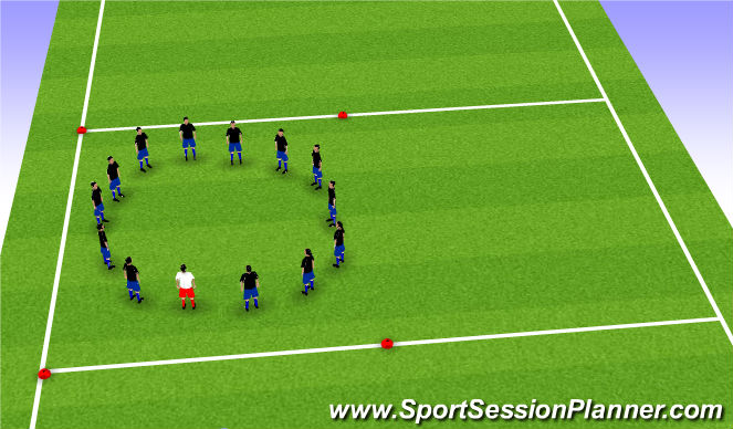 Football/Soccer Session Plan Drill (Colour): Cool Down