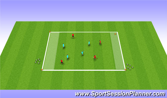 Football/Soccer Session Plan Drill (Colour): Screen 1