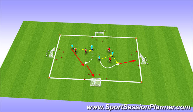 Football/Soccer Session Plan Drill (Colour): Screen 3