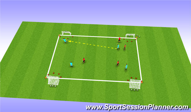 Football/Soccer Session Plan Drill (Colour): Screen 4