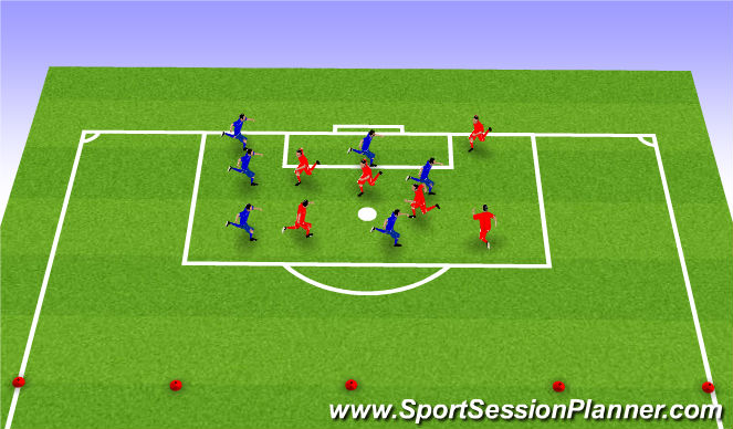 Football/Soccer Session Plan Drill (Colour): Cool Down