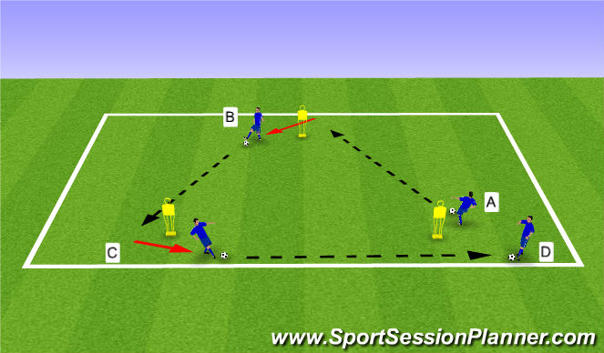 Football/Soccer: Creating Triangles (2) - 04G Blue (Tactical ...