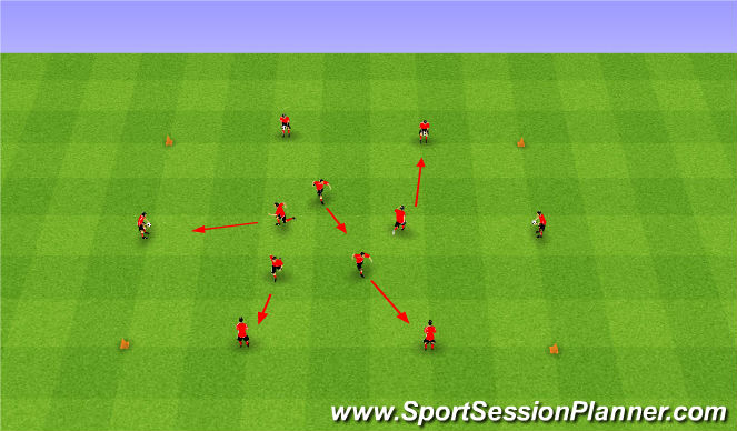 Football/Soccer Session Plan Drill (Colour): Individual: Technical Box