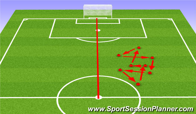 Football/Soccer Session Plan Drill (Colour): Screen 2