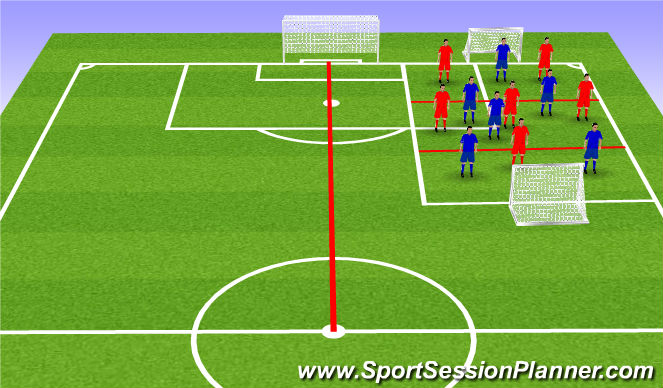 Football/Soccer Session Plan Drill (Colour): Screen 3