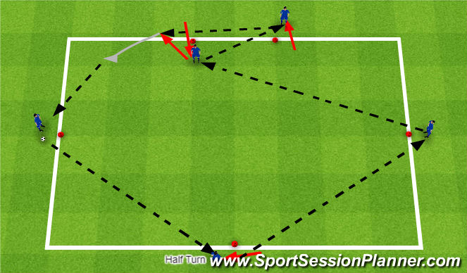 Football/Soccer Session Plan Drill (Colour): Screen 1