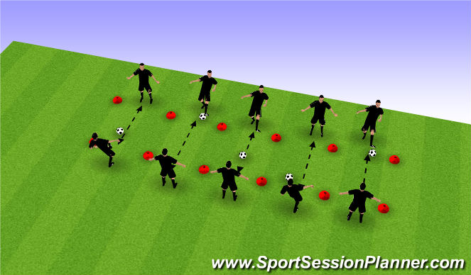 Football/Soccer Session Plan Drill (Colour): Screen 1