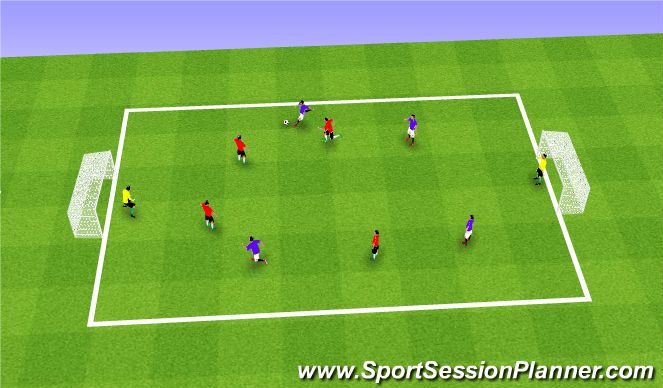 Football/Soccer Session Plan Drill (Colour): Free Play