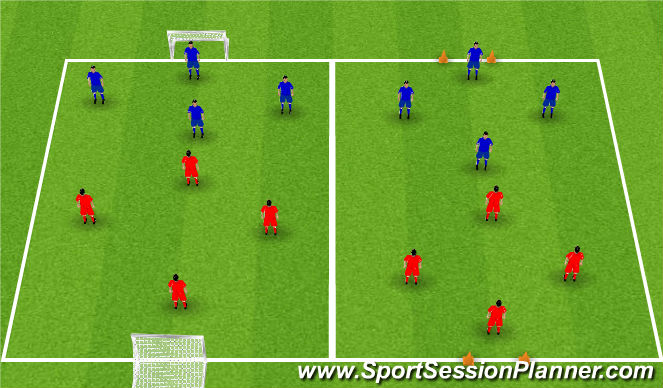 Football/Soccer Session Plan Drill (Colour): Play