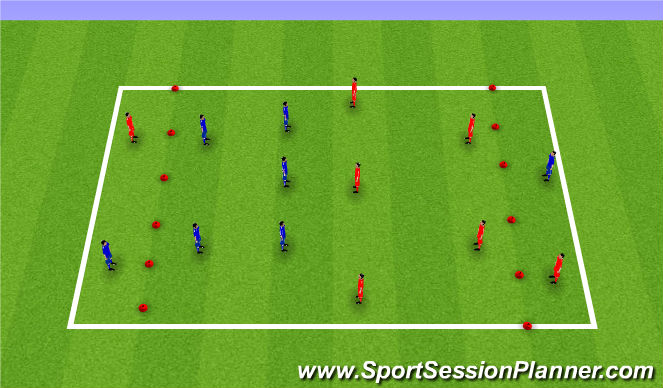 Football/Soccer Session Plan Drill (Colour): Play