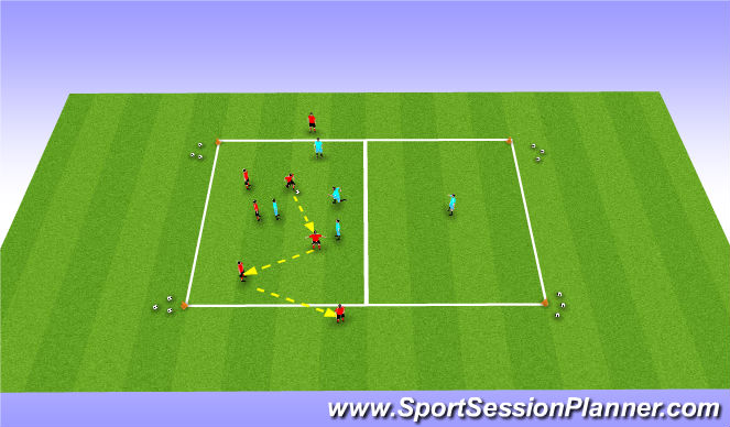 Football/Soccer Session Plan Drill (Colour): Screen 2