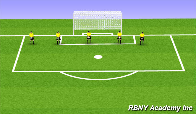 Football/Soccer Session Plan Drill (Colour): Collapse Diving - 1