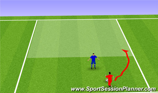 Football/Soccer Session Plan Drill (Colour): Progression Skill