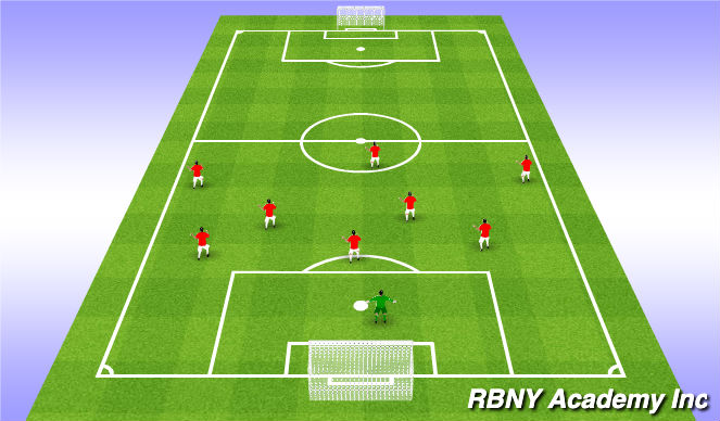 Football/Soccer Session Plan Drill (Colour): Scrimmage