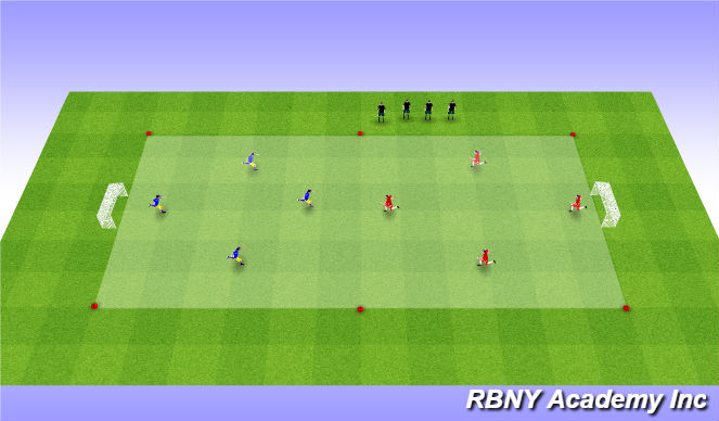 Football/Soccer Session Plan Drill (Colour): End Game