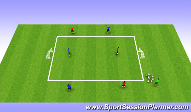 Football/Soccer Session Plan Drill (Colour): Game Practice 1