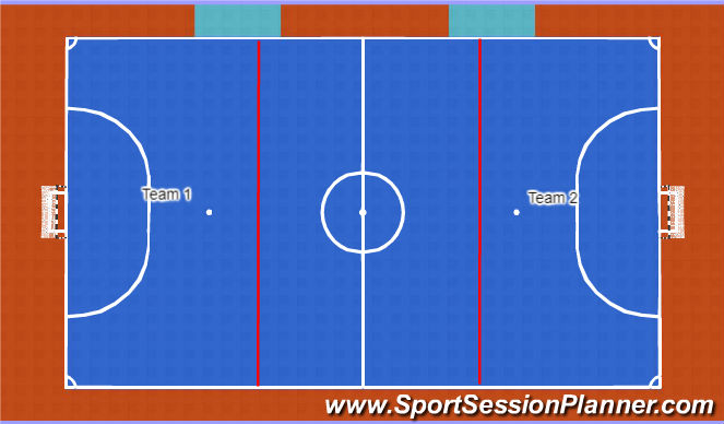 Futsal Session Plan Drill (Colour): Warm Up