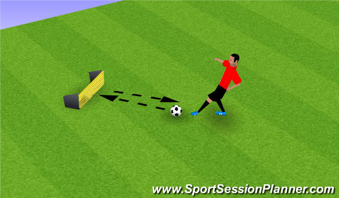 Football/Soccer Session Plan Drill (Colour): Passing