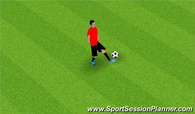 Football/Soccer Session Plan Drill (Colour): Juggling
