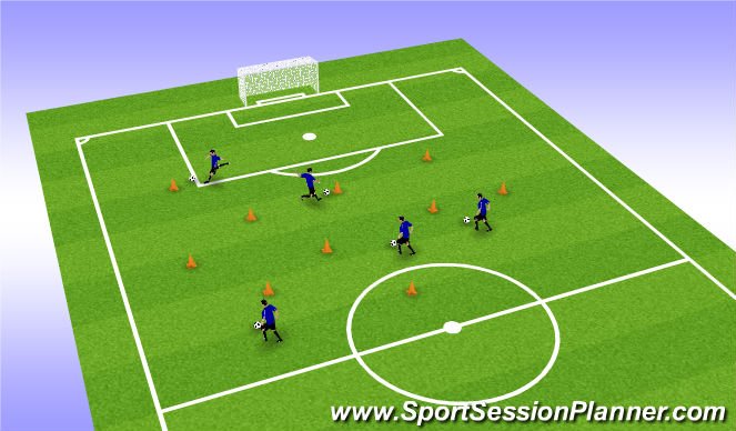 Football/Soccer Session Plan Drill (Colour): trees