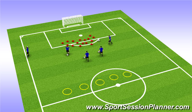 Football/Soccer Session Plan Drill (Colour): Balance