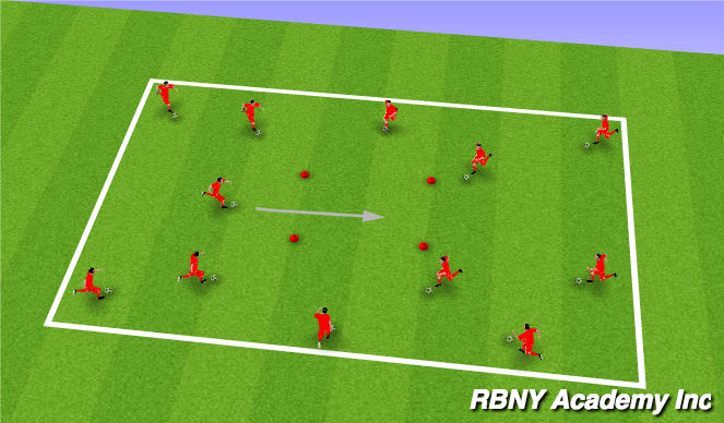 Fútbol Ejercicio del Plan de Sesiones (Color): ACTIVITY 2