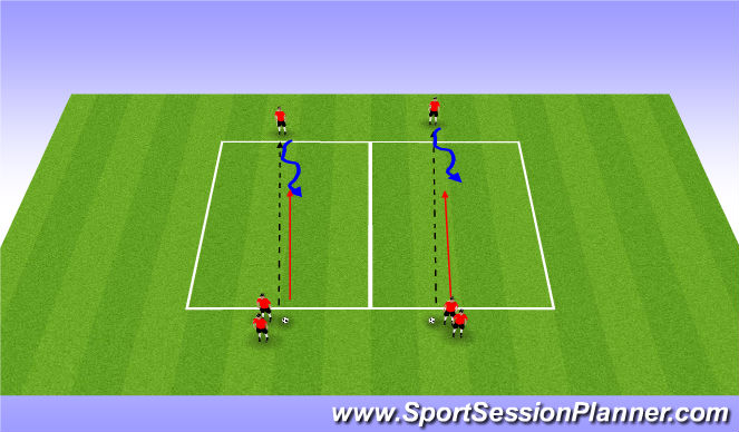 Football/Soccer Session Plan Drill (Colour): Opposed session