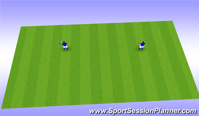 Football/Soccer Session Plan Drill (Colour): 1st touch Part 2 Ball juggling