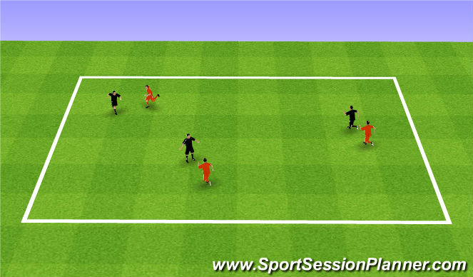 Football/Soccer Session Plan Drill (Colour): Tail Tag