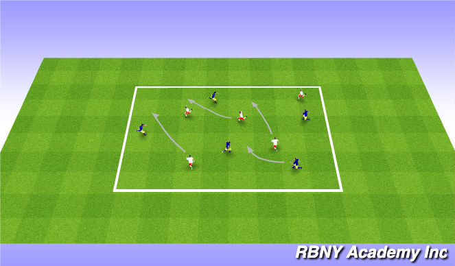 Football/Soccer Session Plan Drill (Colour): Intro