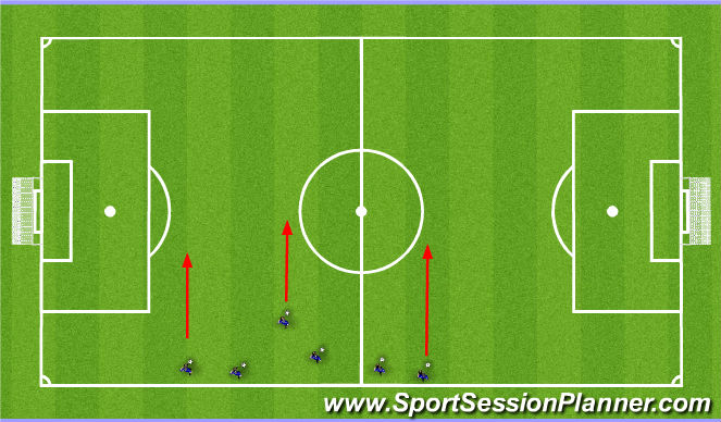 Football/Soccer Session Plan Drill (Colour): Skills (ball mastery)