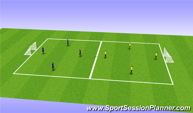 Football/Soccer Session Plan Drill (Colour): small sided game