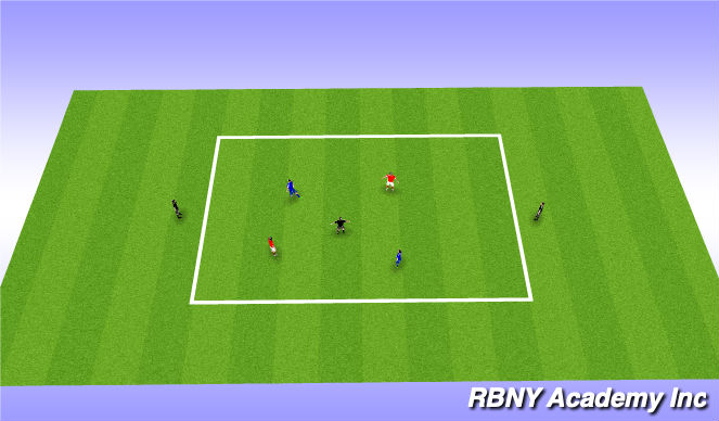 Football/Soccer Session Plan Drill (Colour): conditioned game