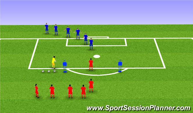 Football/Soccer Session Plan Drill (Colour): Fun Warm Up