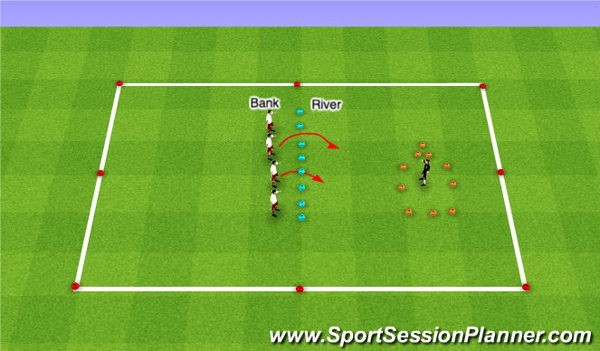Football/Soccer Session Plan Drill (Colour): Bubble Guppies and Major Bummer