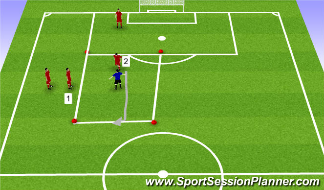 Football/Soccer Session Plan Drill (Colour): Arrival Activity