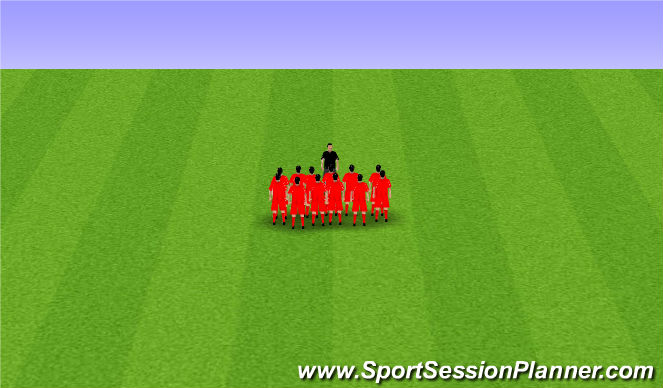 Football/Soccer Session Plan Drill (Colour): intor/debrif