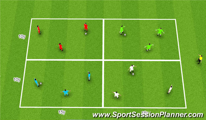 Football/Soccer Session Plan Drill (Colour): Animation 3