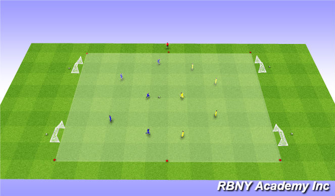 Football/Soccer Session Plan Drill (Colour): Condition Game