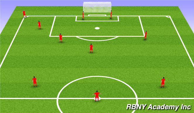 Football/Soccer Session Plan Drill (Colour): Line