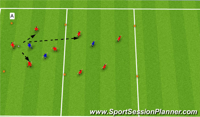 Football/Soccer Session Plan Drill (Colour): Screen 1