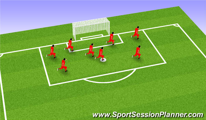 Football/Soccer Session Plan Drill (Colour): Warmup