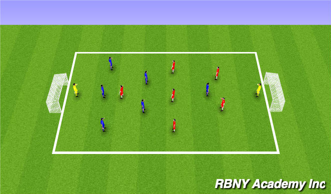 Football/Soccer Session Plan Drill (Colour): Game