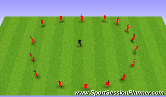 Football/Soccer Session Plan Drill (Colour): Dynamic Stretch