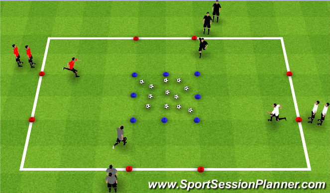 Football/Soccer Session Plan Drill (Colour): Activity 1
