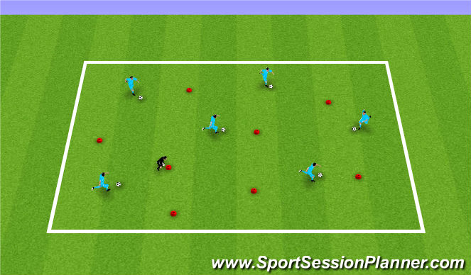 Football/Soccer Session Plan Drill (Colour): Game 1