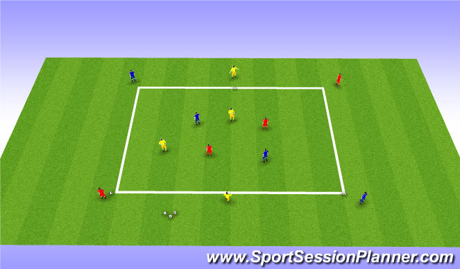 Football/Soccer Session Plan Drill (Colour): Passing Practice