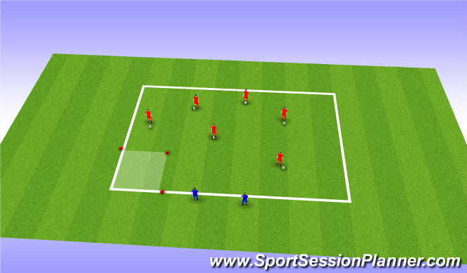 Football/Soccer Session Plan Drill (Colour): Monsters Game